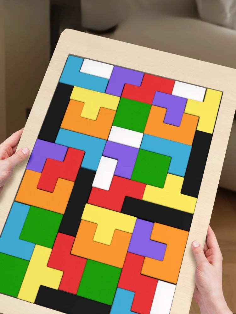 Tangram Holzpuzzle – Montessori Legespiel