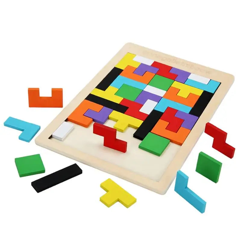 Tangram Holzpuzzle – Montessori Legespiel