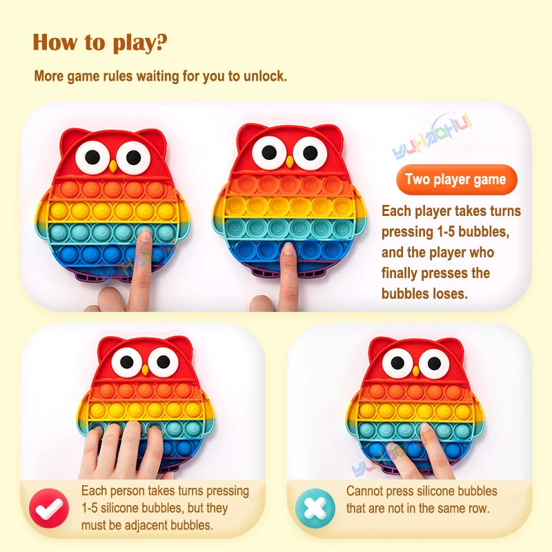 Pop It Fidget – Bunte Noppen zum Drücken